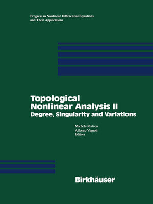 cover image of Topological Nonlinear Analysis II